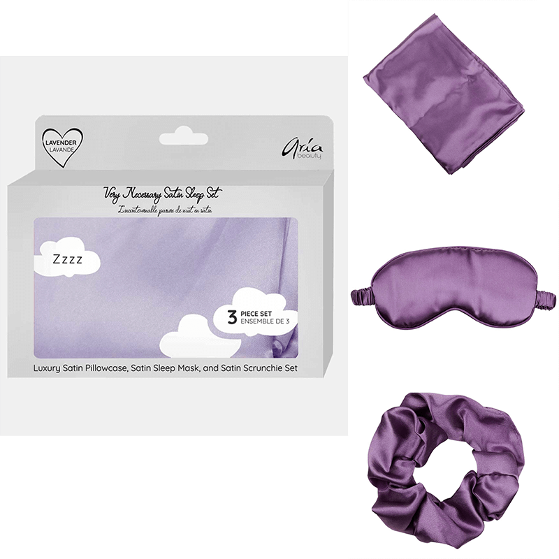 Aria Beauty Satin Sleep Set with Satin Pillowcase Scrunchie and Sleep Mask Hunt Gather Hair Hunt Gather Hair Company